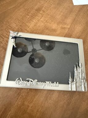 Walt Disney World Silver Frame with Tinker Bell and Castle